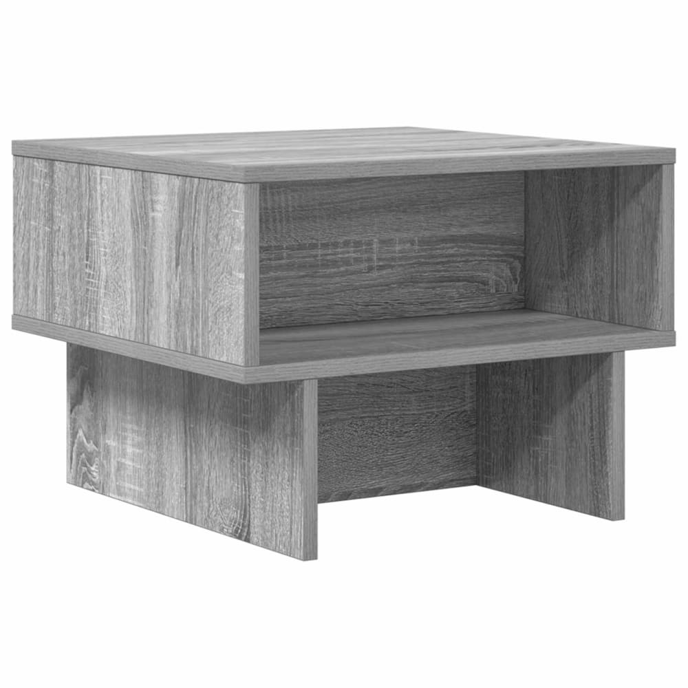 Table basse bois transformé gris  48 x 46 x 35 cm