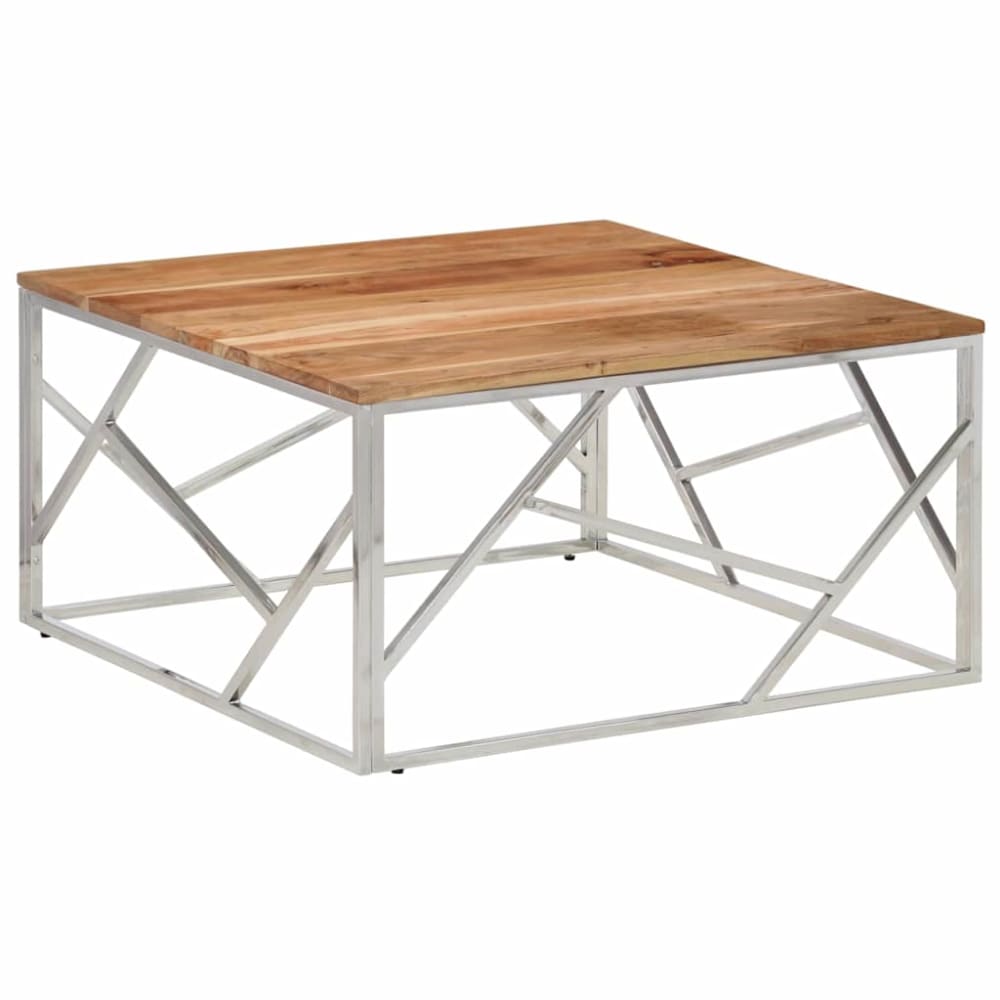Table basse  argent  80 x 80 x 40 cm