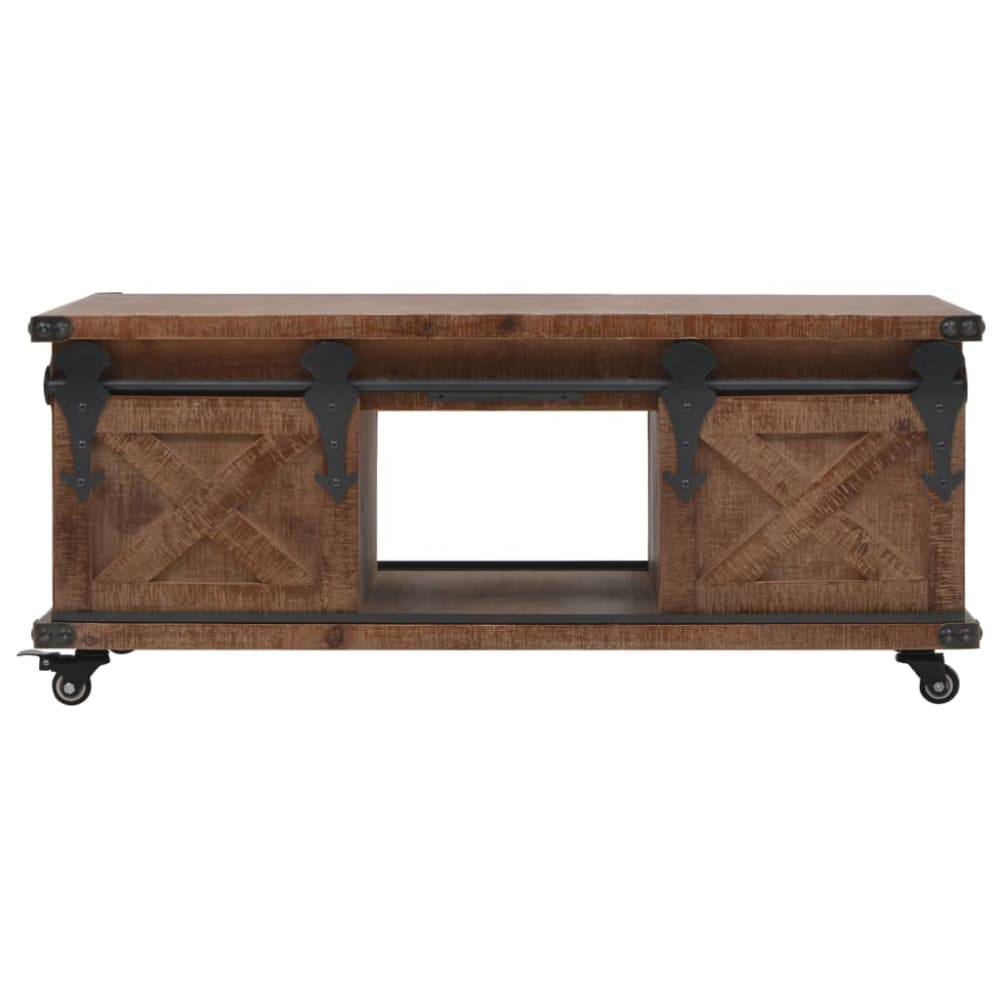 Table basse marron marron 91 x 51 x 38 cm Table basse marron marron 91 x 51 x 38 cm