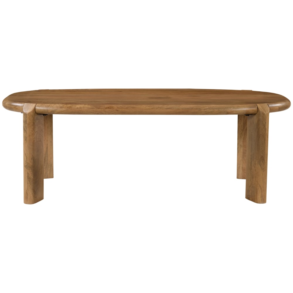 Kaffeetisch aus massivem Mangoholz dunkel getönt 120cm - Maisons