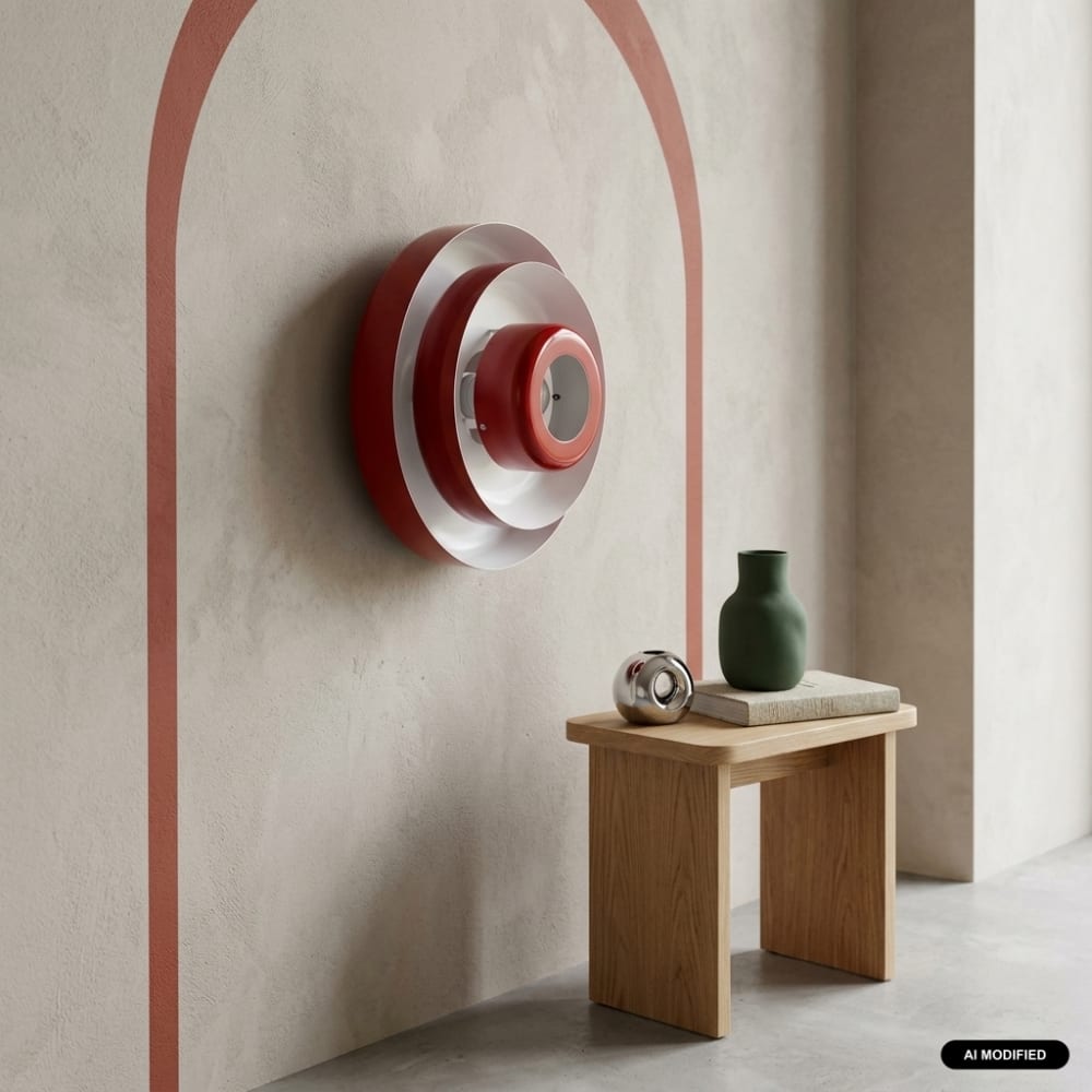 Wandleuchte für Indoor Metall Ø35cm bordeaux - Maisons Du Monde