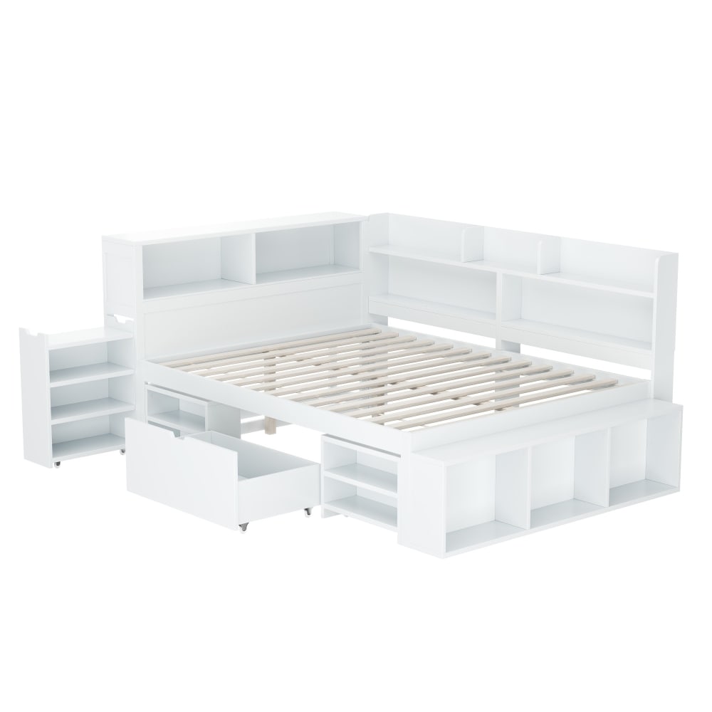 Lit enfant en contreplaque blanc 140x200 cm Lit enfant en contreplaque blanc 140x200 cm