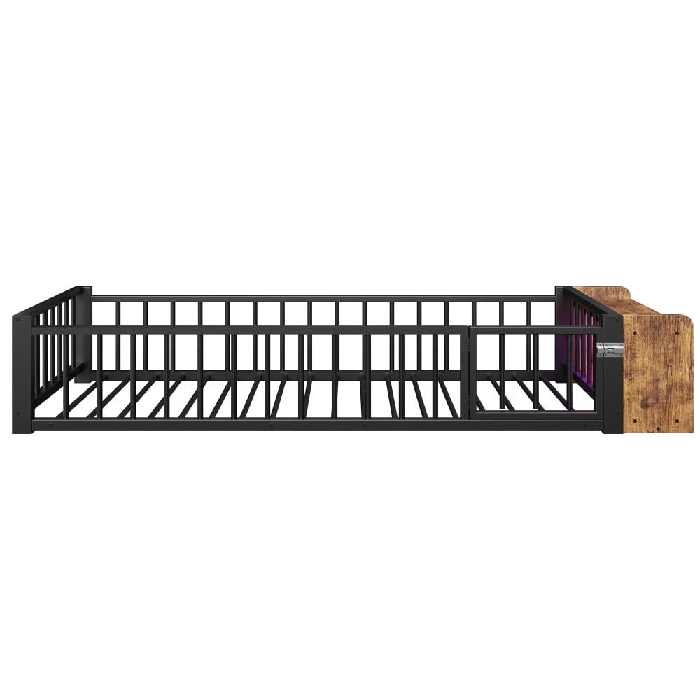 Lit enfant en fer noir 90x200cm Lit enfant en fer noir 90x200cm