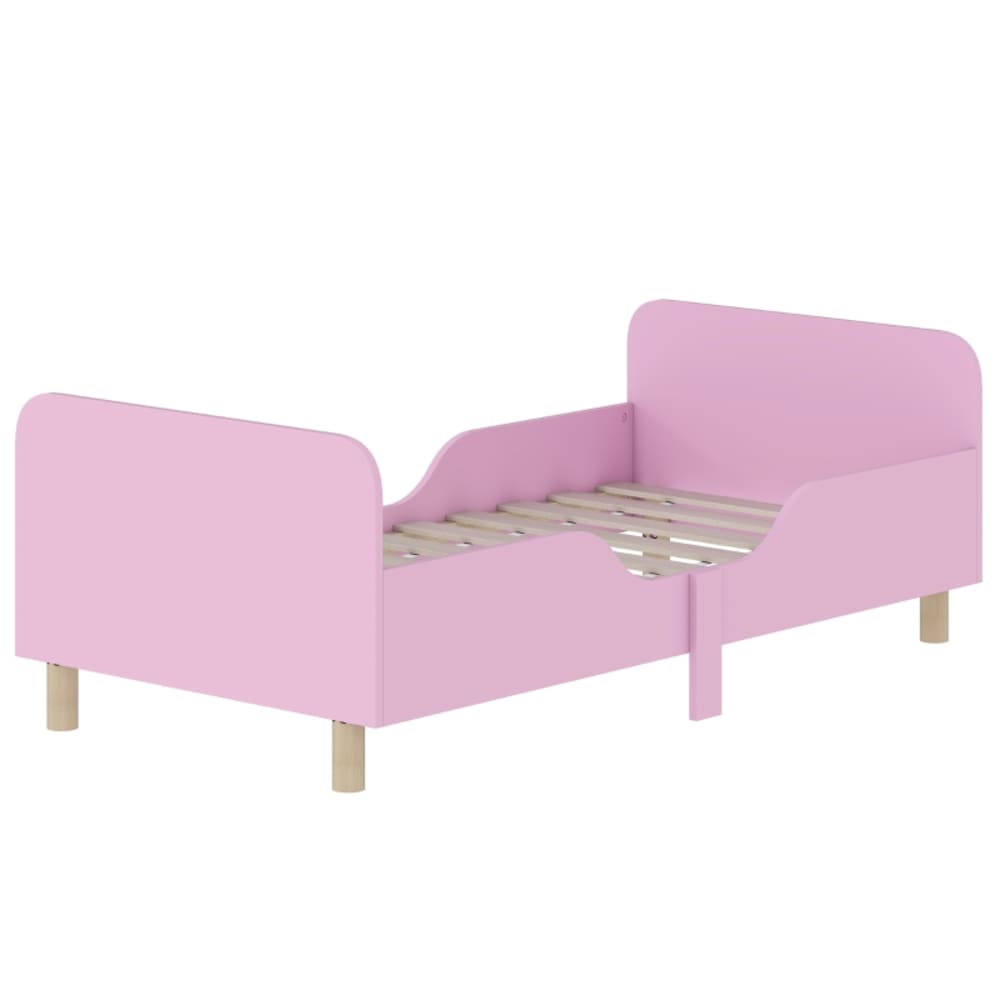 Lit enfant en pin rose 140x70 cm