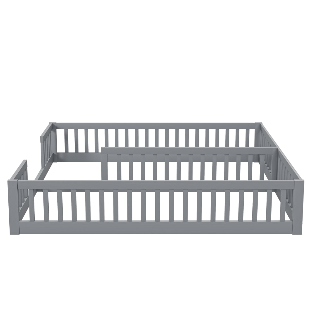Lit enfant en pin gris 90 x 200 cm Lit enfant en pin gris 90 x 200 cm