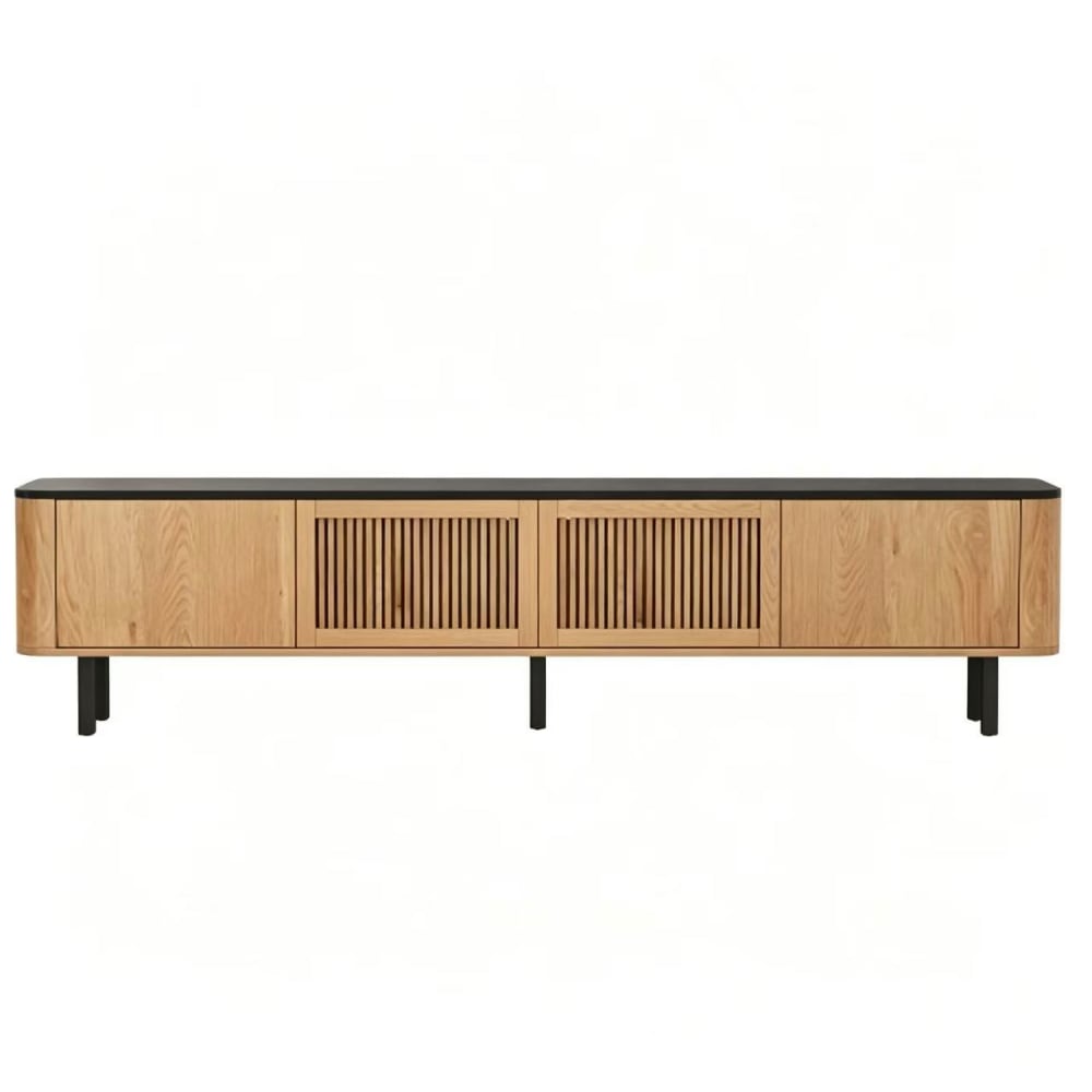 Meuble tv 2 portes en pin chene l 190 cm Meuble tv 2 portes en pin chene l 190 cm
