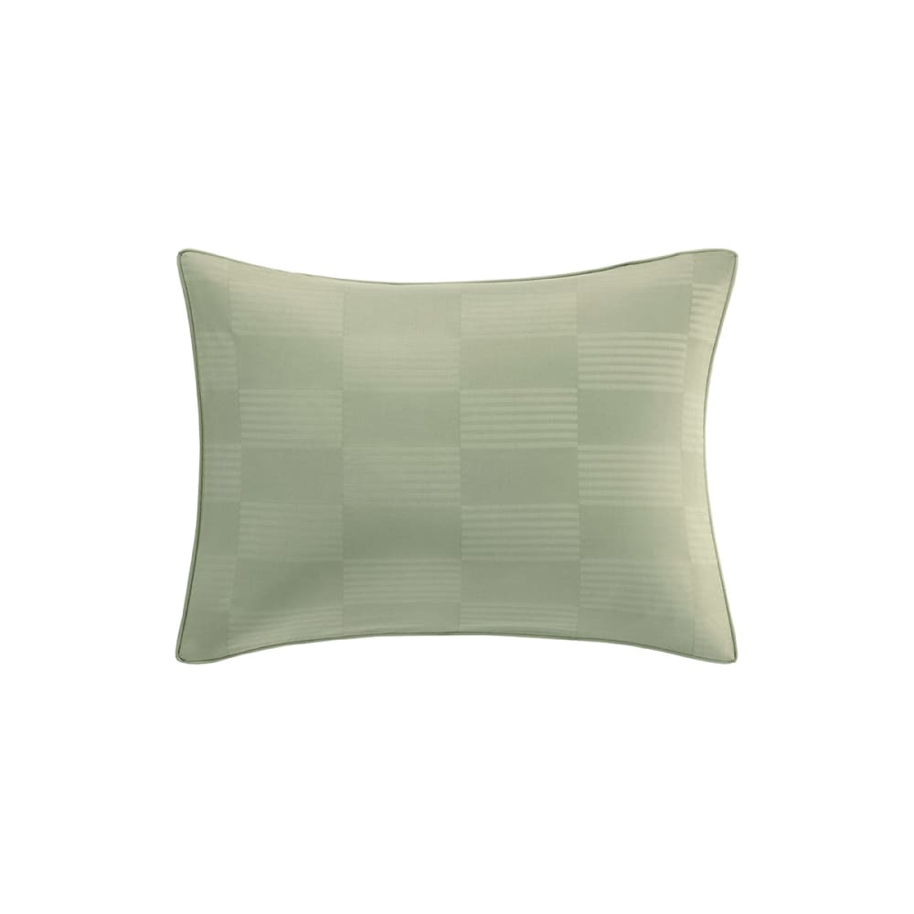 Taie d'oreiller en satin de coton vert 30 x 40 cm