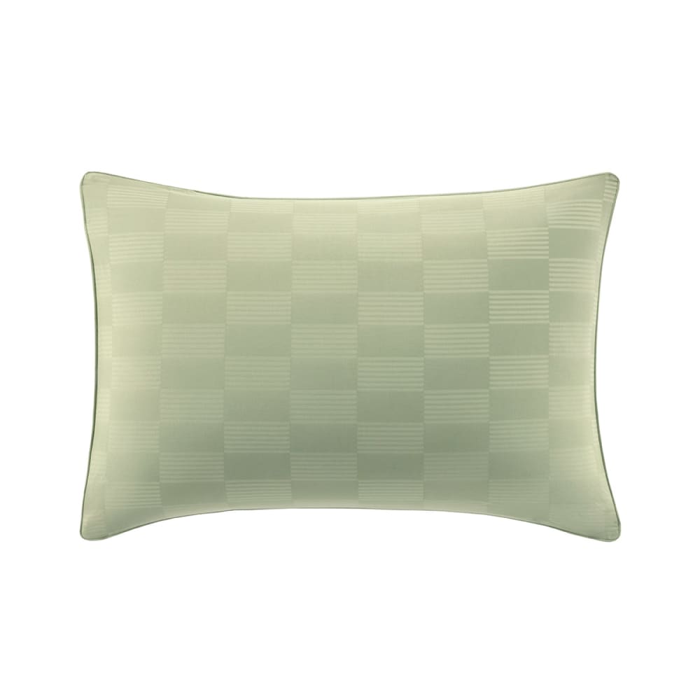 Taie d'oreiller en satin de coton vert 50 x 75 cm