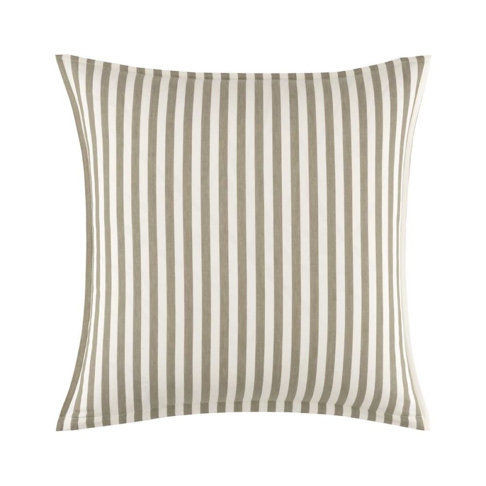 Taie d'oreiller en satin de coton vert 65 x 65 cm