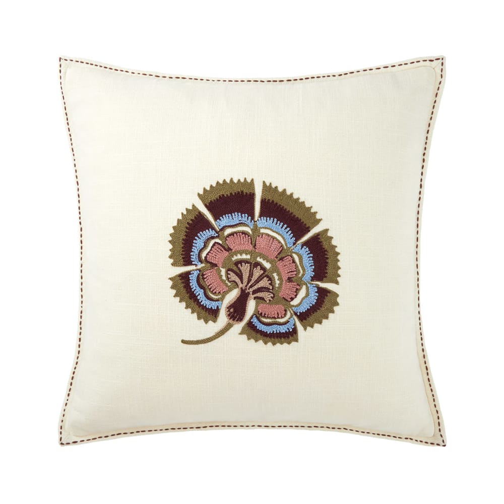 Housse de coussin en coton ecru 45 x 45 cm