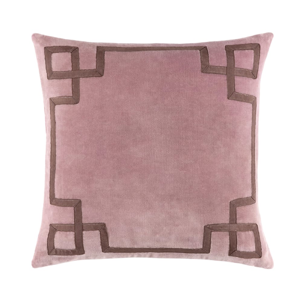 Housse de coussin en velours violet 45 x 45 cm