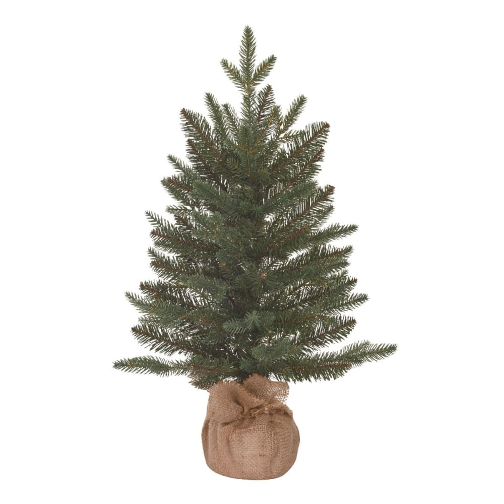 Sapin de noël artificiel vert plastique h60xl43xl43cm
