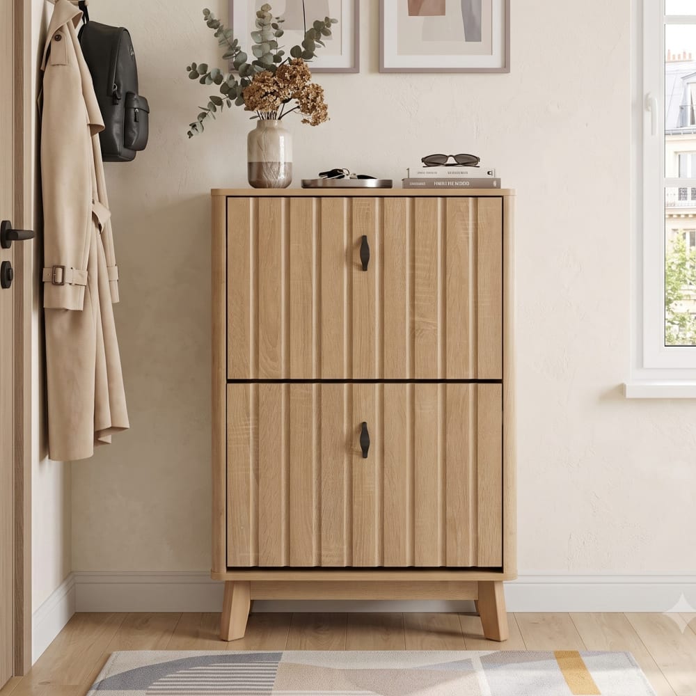 Schuhschrank mit großer Kapazität und schmalem Design,