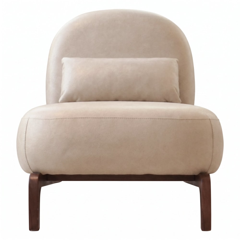 Fauteuil style rétro en velours, pieds en bois Fauteuil style rétro en velours, pieds en bois