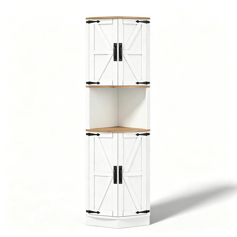 Desserte de cuisine en mdf  blanc 40x40x180 cm