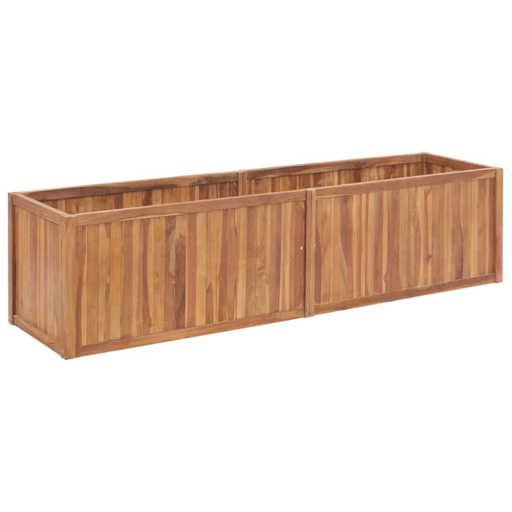 Jardinière bac lit surélevé bois marron 200 x 50 x 50 cm Jardinière bac lit surélevé bois marron 200 x 50 x 50 cm