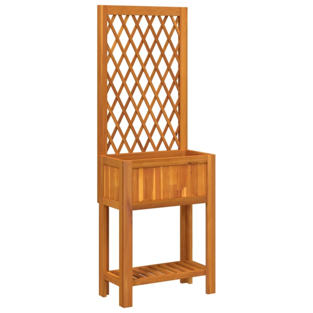 Jardinière bac lit surélevé bois marron 55 x 29.5 x 152 cm Jardinière bac lit surélevé bois marron 55 x 29.5 x 152 cm
