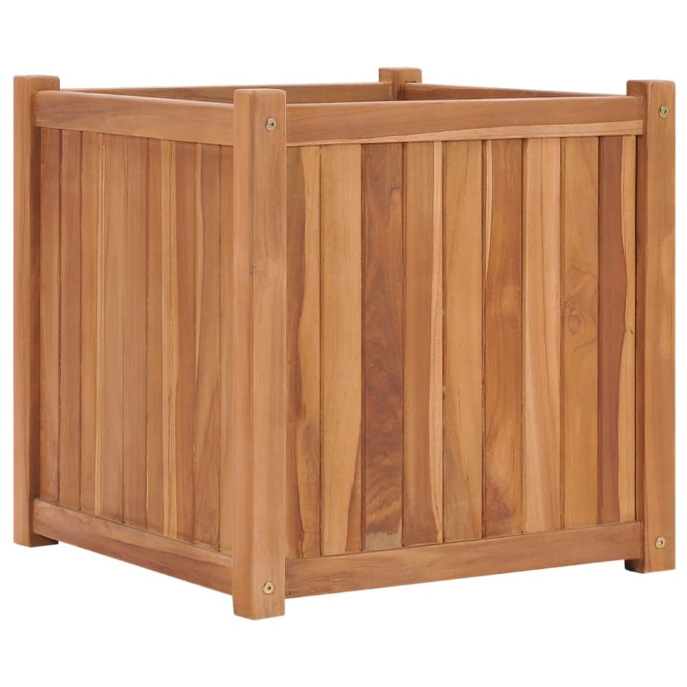 Jardinière bac lit surélevé bois marron 50 x 50 x 50 cm Jardinière bac lit surélevé bois marron 50 x 50 x 50 cm