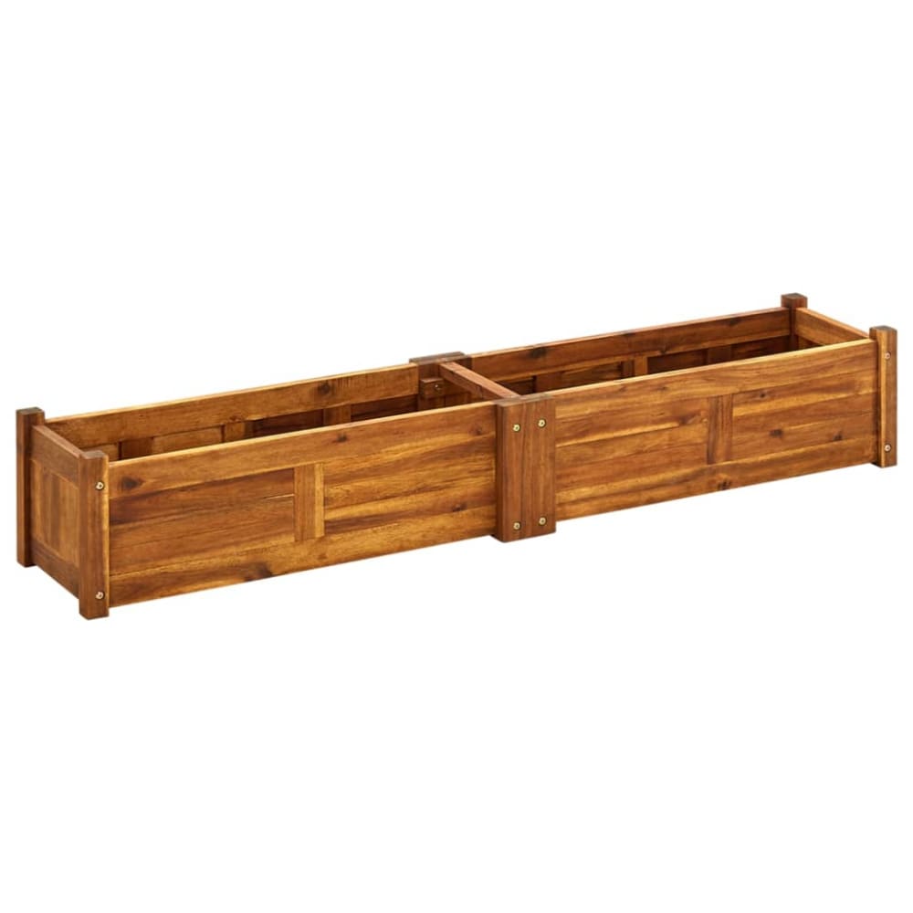 Jardinière lit surélevé plantes bois marron 150 x 30 x 25 cm Jardinière lit surélevé plantes bois marron 150 x 30 x 25 cm