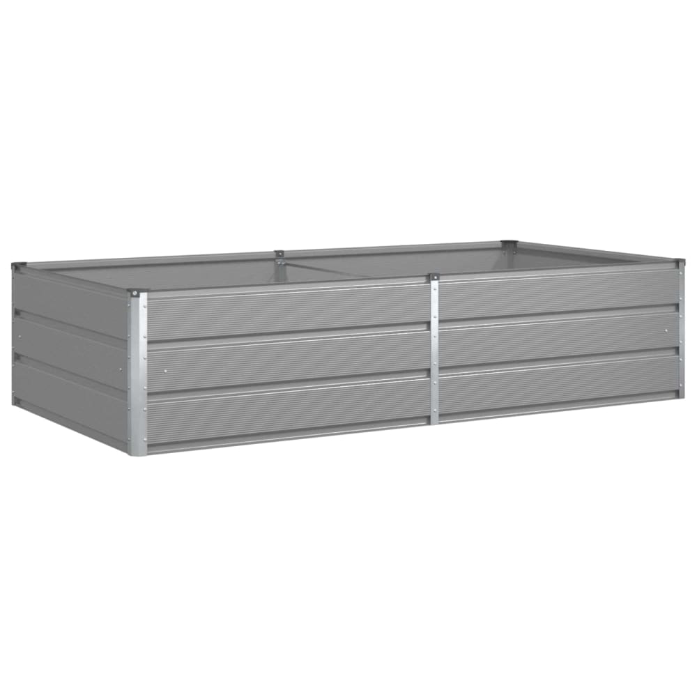 Jardinière rectangulaire moderne espace grise 195 x 100 x 45 cm