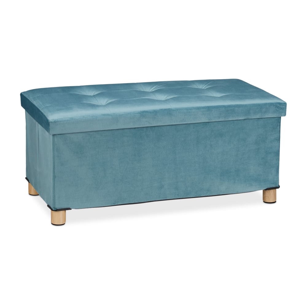 Banquette de rangement en grise 76 x 38 x 34 cm