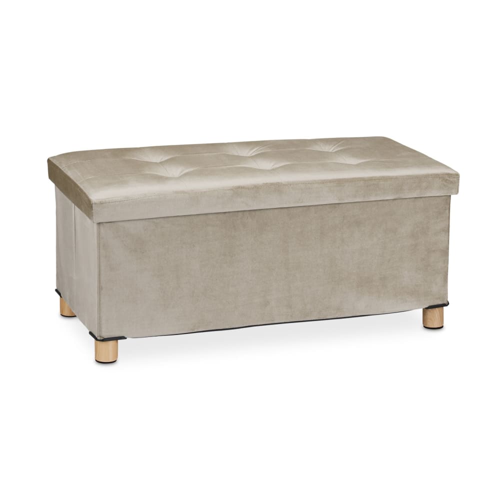 Banquette de rangement en grise 76 x 38 x 34 cm Banquette de rangement en grise 76 x 38 x 34 cm