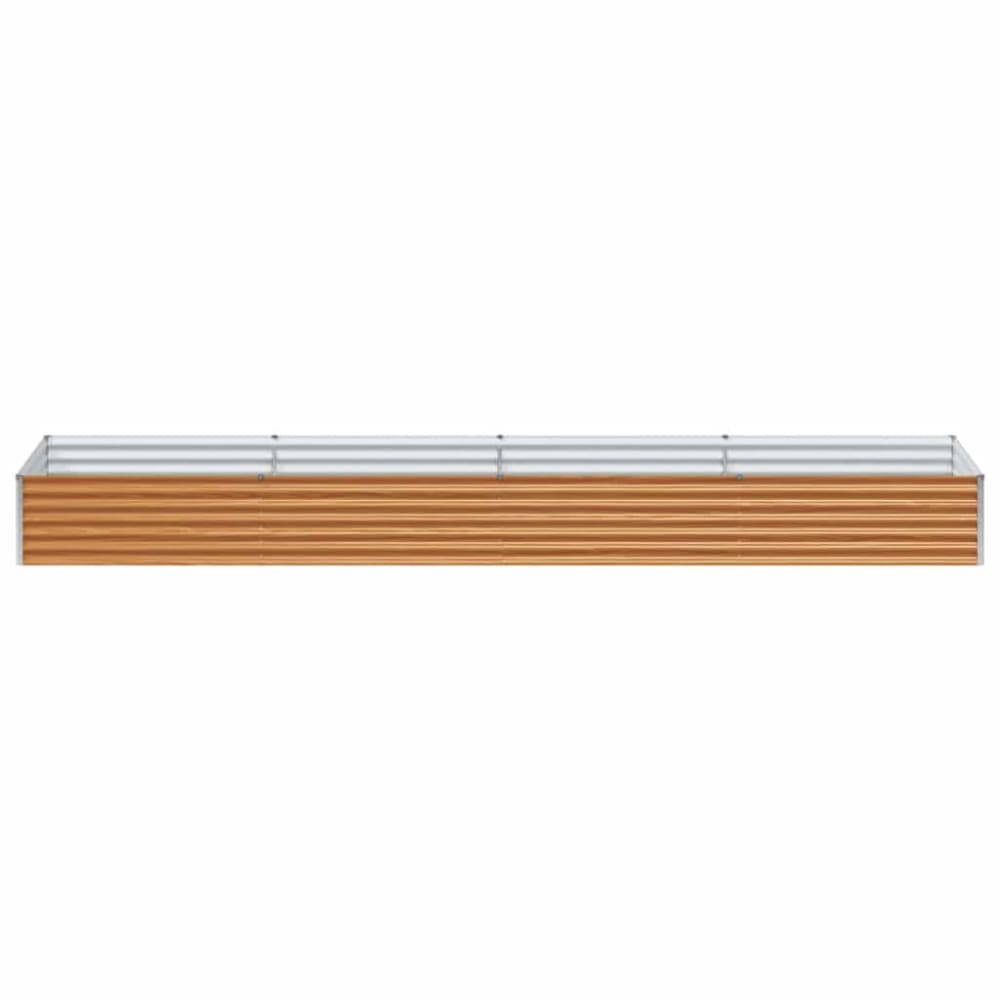 Jardinière surélevée design industriel marron 390 x 100 x 36 cm — vue 3