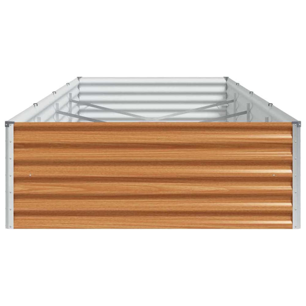 Jardinière surélevée design industriel marron 390 x 100 x 36 cm — vue 4