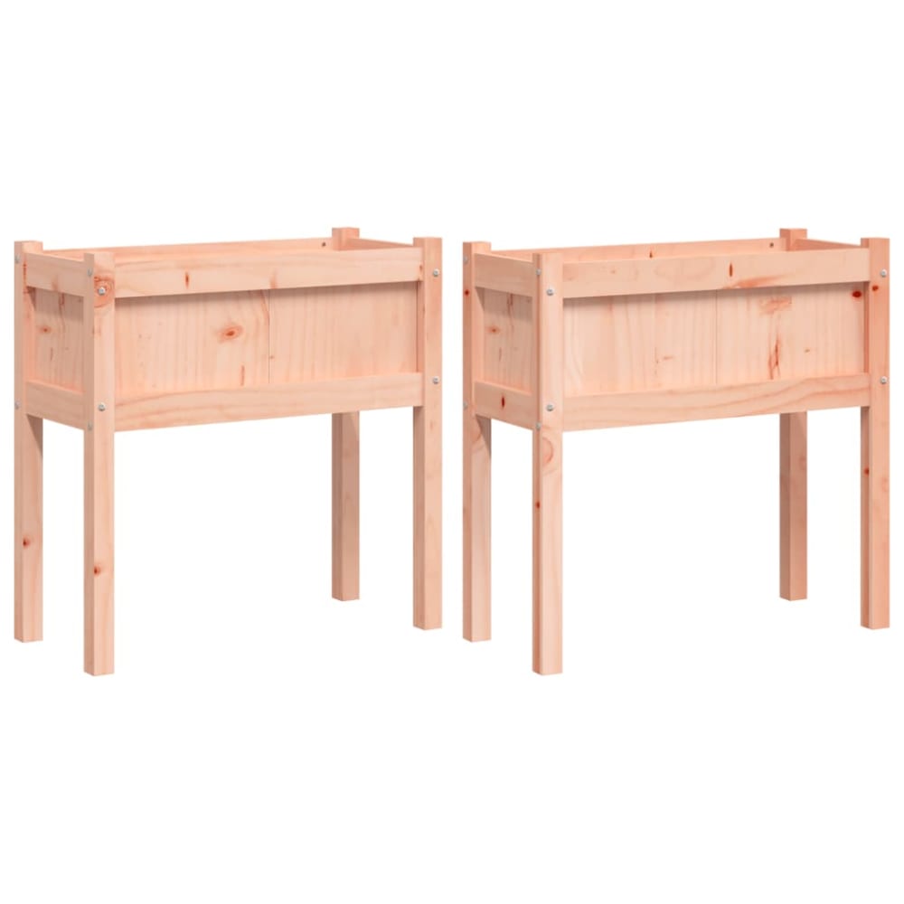 Jardinière bac lit surélevé bois marron 70 x 31 x 70 cm Jardinière bac lit surélevé bois marron 70 x 31 x 70 cm