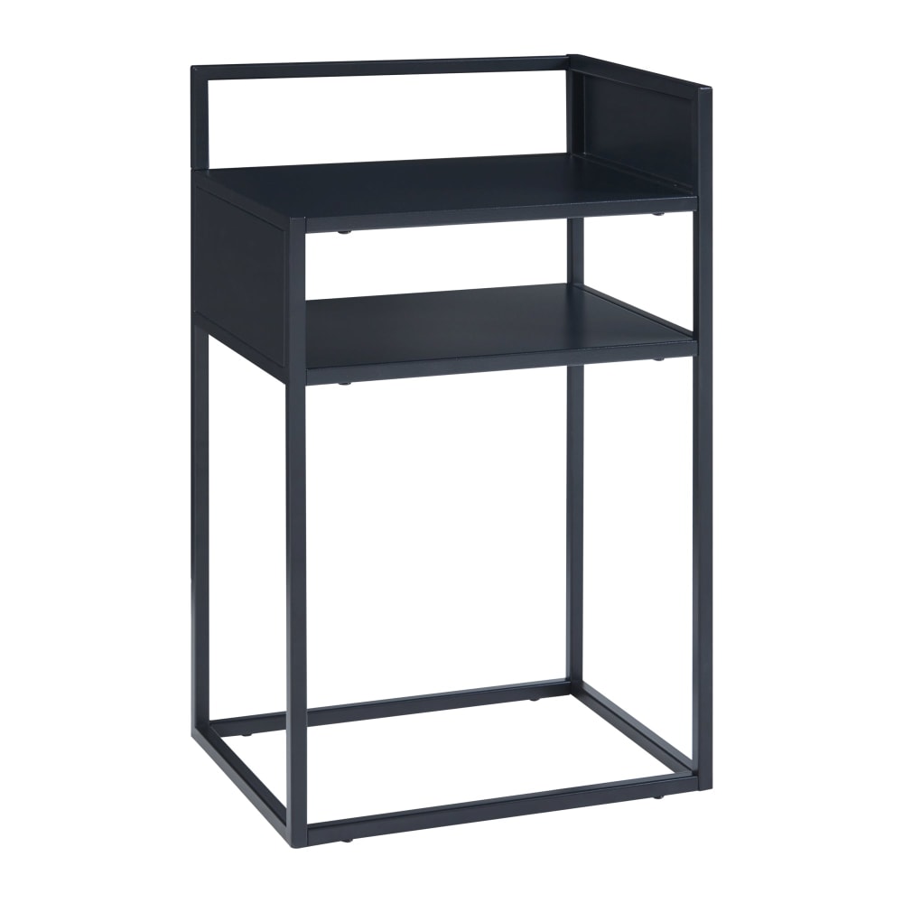 Table d'appoint acier 65 noire 65 x 40 x 30 cm Table d'appoint acier 65 noire 65 x 40 x 30 cm