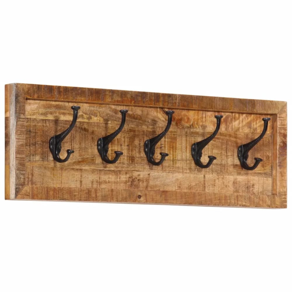 Porte-manteau mural 80 x bois marron 80 x 25 x 9 cm Porte-manteau mural 80 x bois marron 80 x 25 x 9 cm