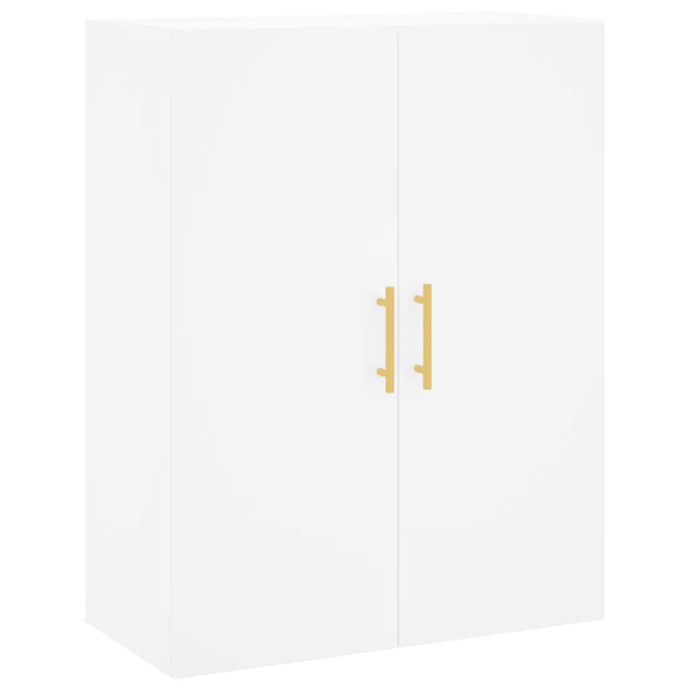 Armoire murale blanche design bois blanche 69.5 x 34 x 90 cm Armoire murale blanche design bois blanche 69.5 x 34 x 90 cm