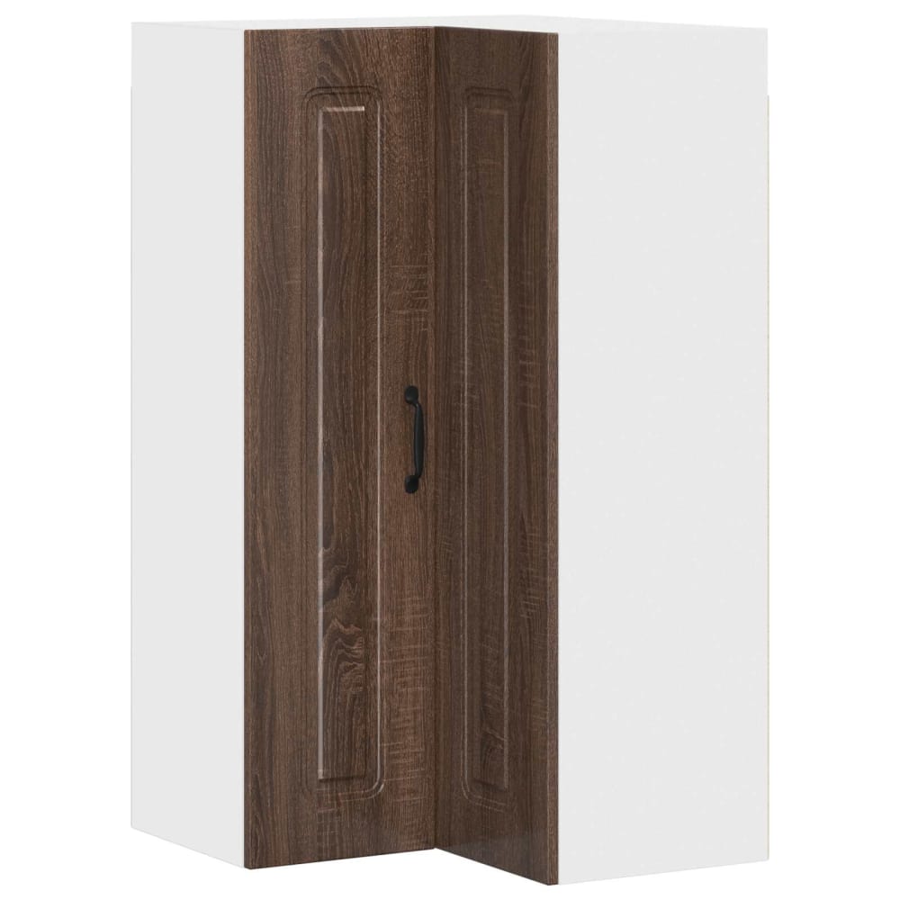 Armoire de cuisine rectangulaire bois marron 57 x 57 x 100 cm