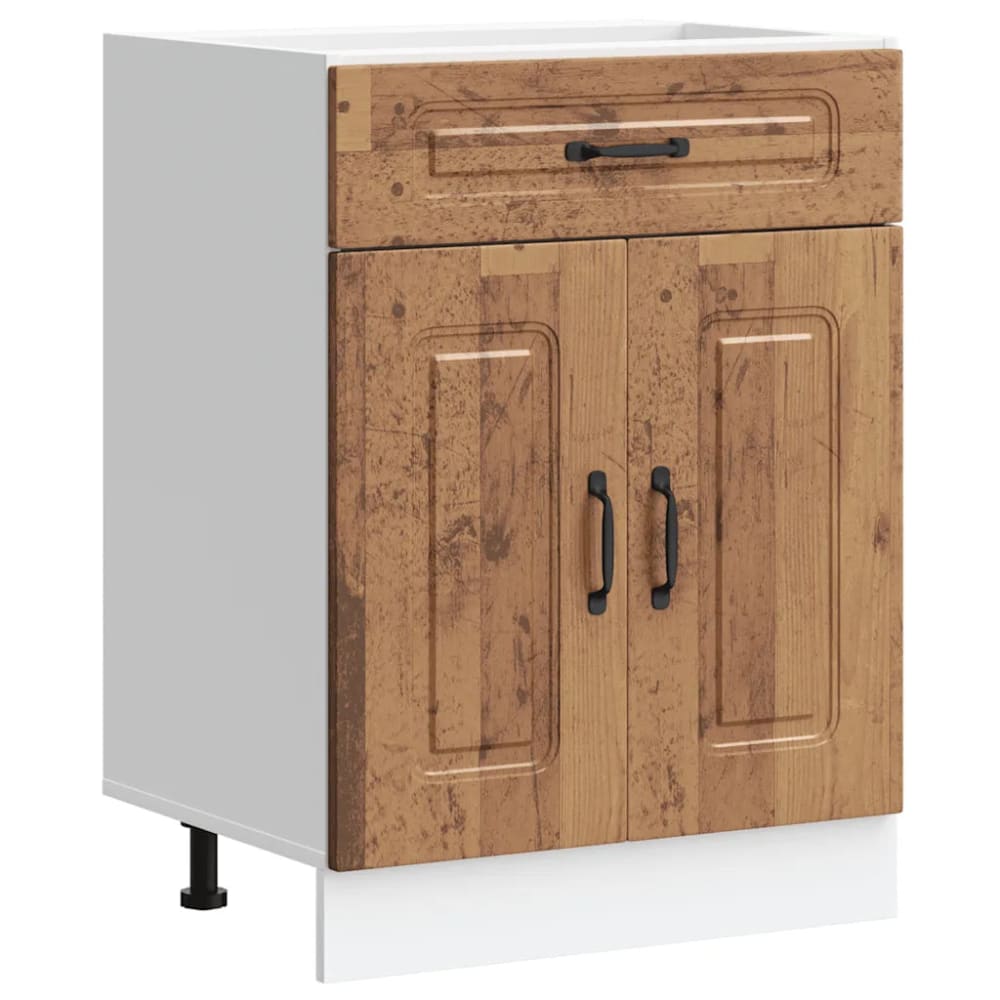 Armoire de cuisine contemporaine bois marron 60 x 46 x 81.5 cm Armoire de cuisine contemporaine bois marron 60 x 46 x 81.5 cm
