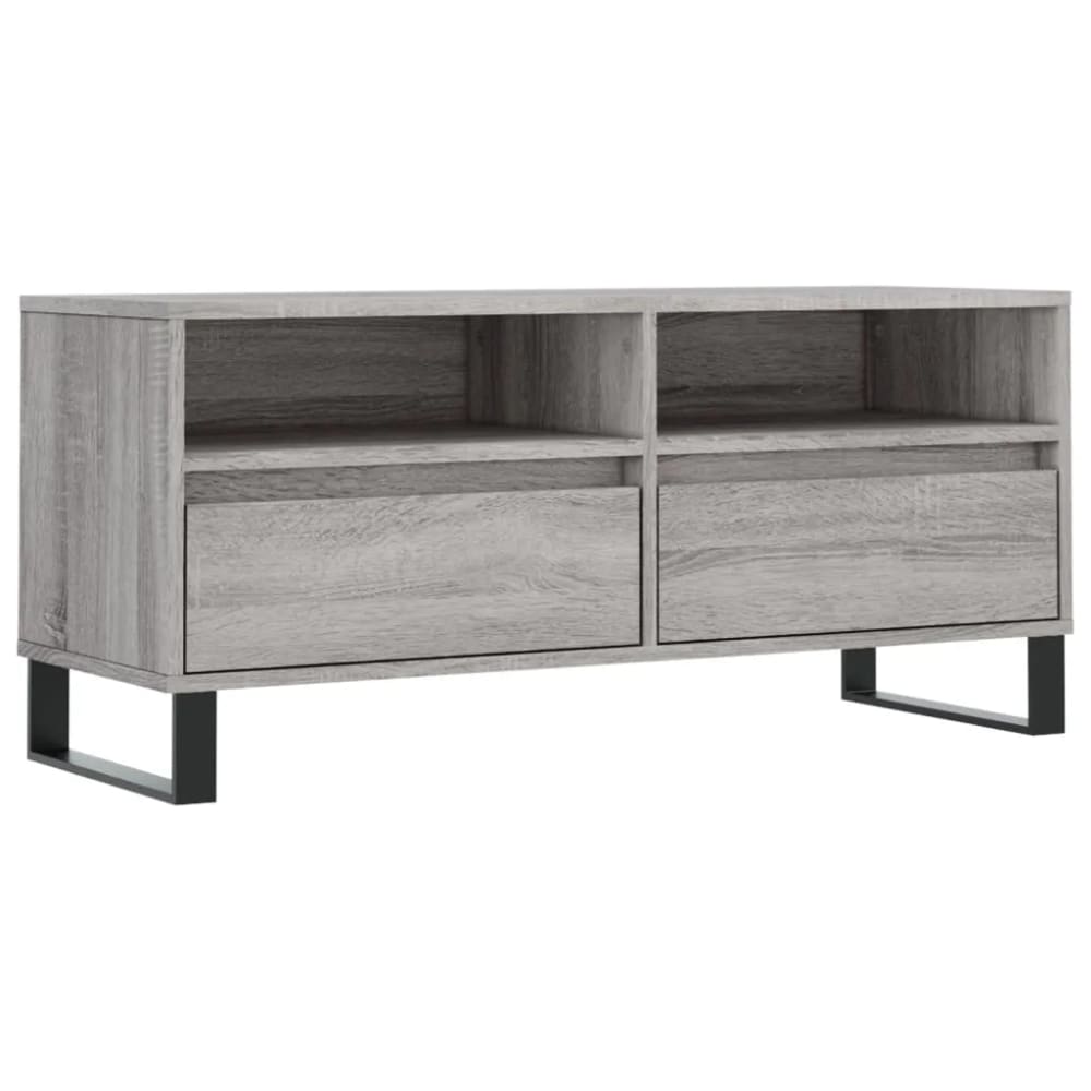 Meuble tv design moderne bois marron 100 x 34.5 x 44.5 cm Meuble tv design moderne bois marron 100 x 34.5 x 44.5 cm