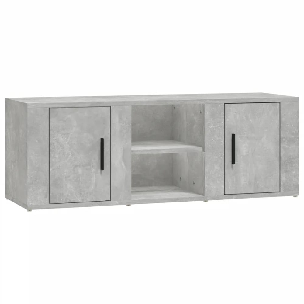 Meuble tv moderne rangement bois marron 100 x 31.5 x 35 cm Meuble tv moderne rangement bois marron 100 x 31.5 x 35 cm