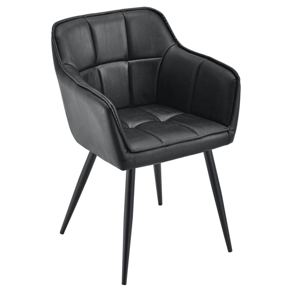 Lot de 2 chaises noire 81 x 57 x 53 cm
