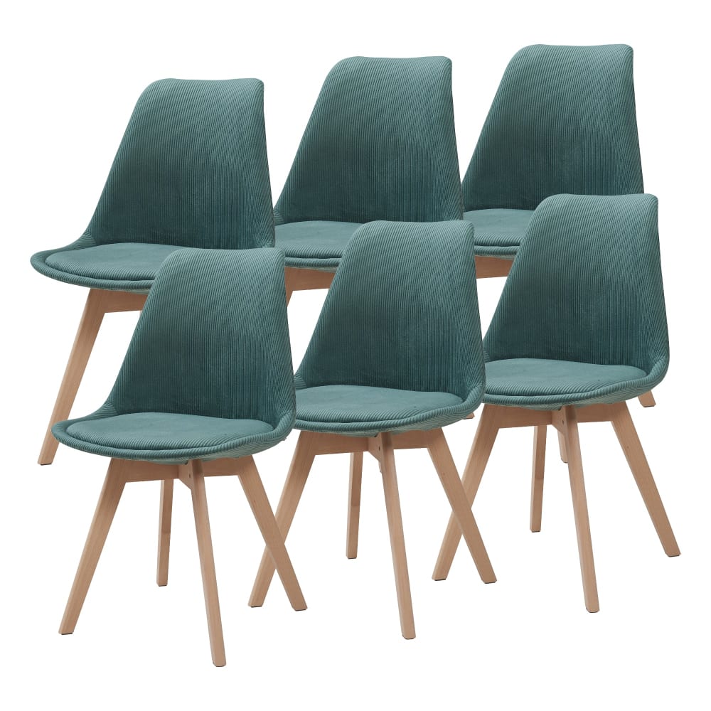 Lot de 6 chaises 82 x 49 x 54 cm
