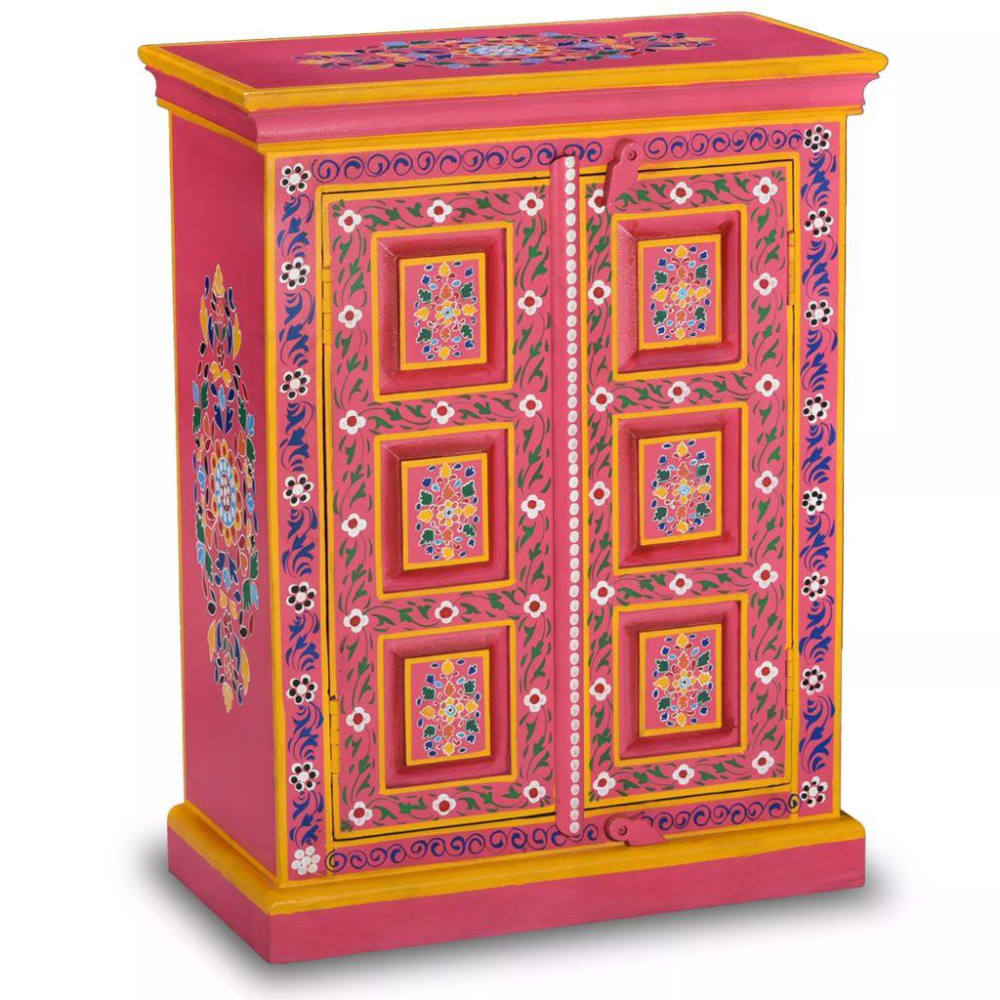 Bahut armoire console bois marron 60 x 30 x 78 cm
