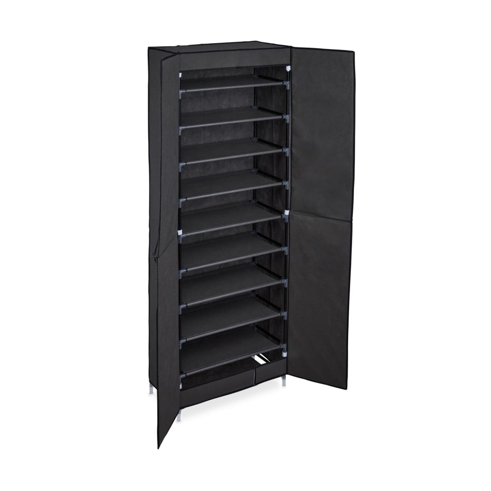 Armoire à chaussures grande tissu grise 61 x 31.5 x 168 cm Armoire à chaussures grande tissu grise 61 x 31.5 x 168 cm