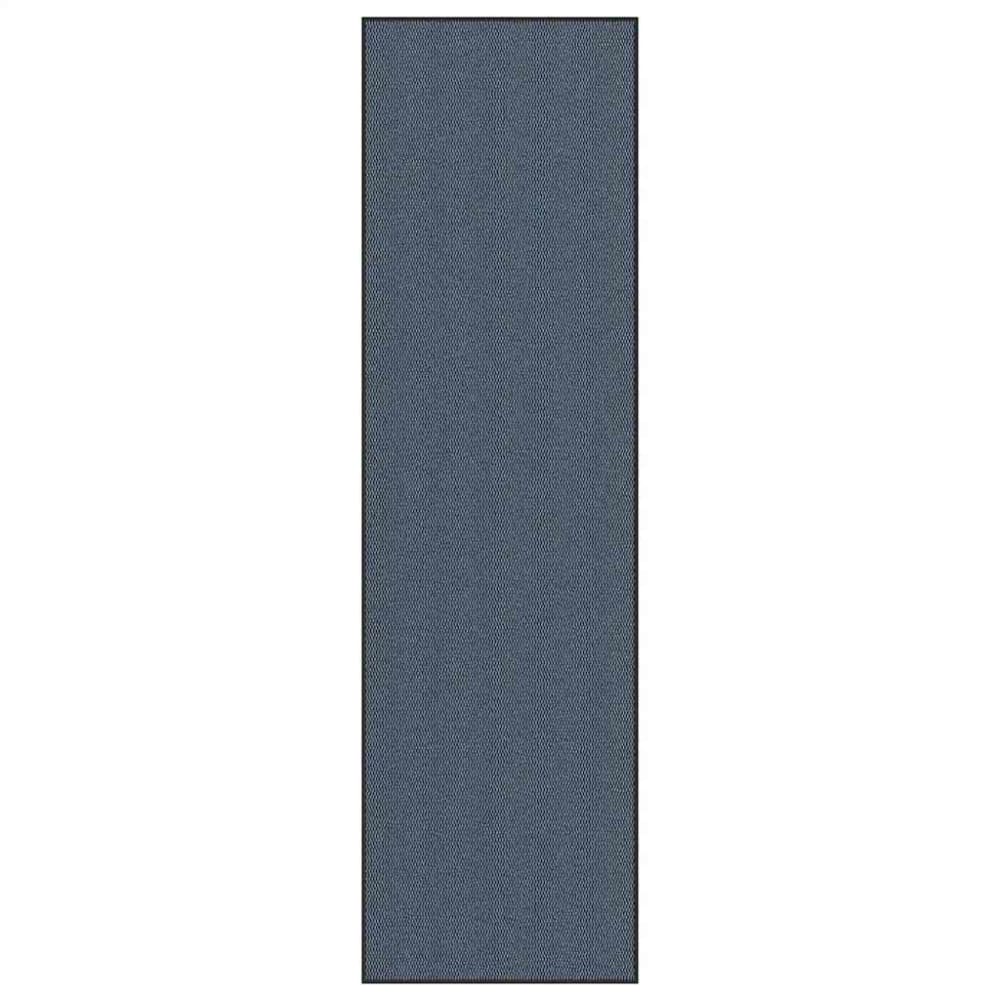 Paillasson bleu rectangulaire antidérapant bleue 115 x 400 x 5 cm