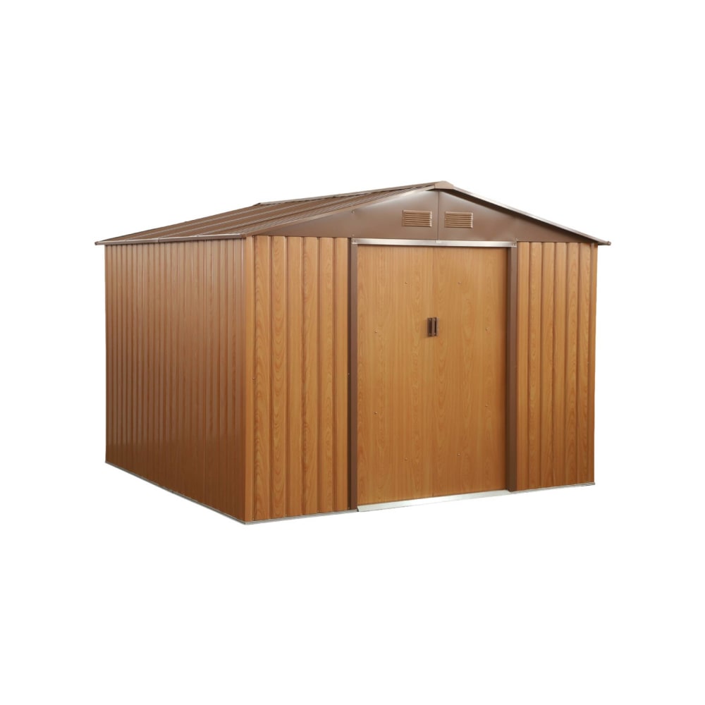 Metallgartenhaus, holzfarben und braun 7,06m² - Maisons Du Monde