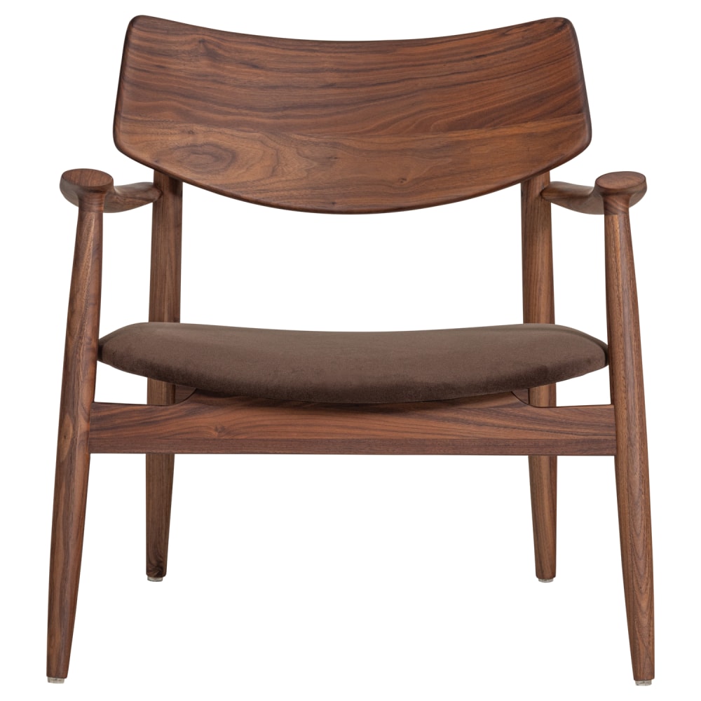 Fauteuil en bois de noyer marron Fauteuil en bois de noyer marron