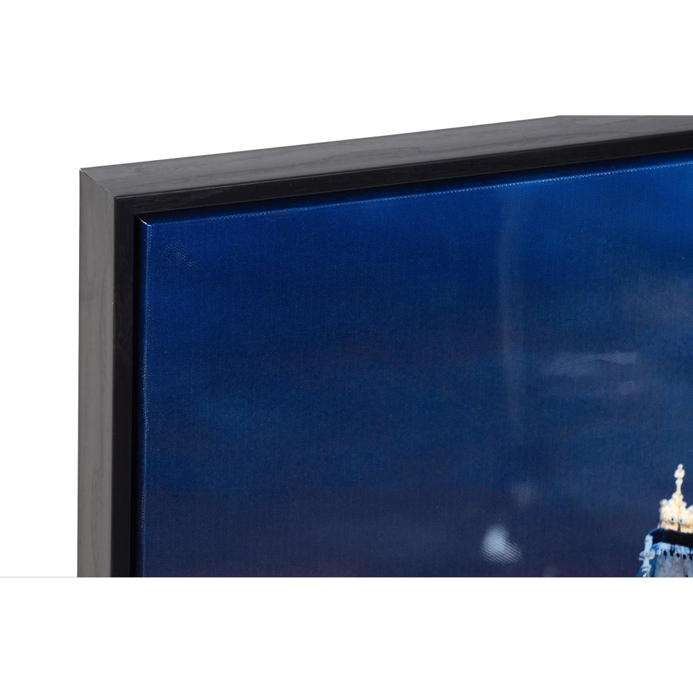 Lot 2 tableaux londres en tissu multicolore 90x2x60 cm — vue 4
