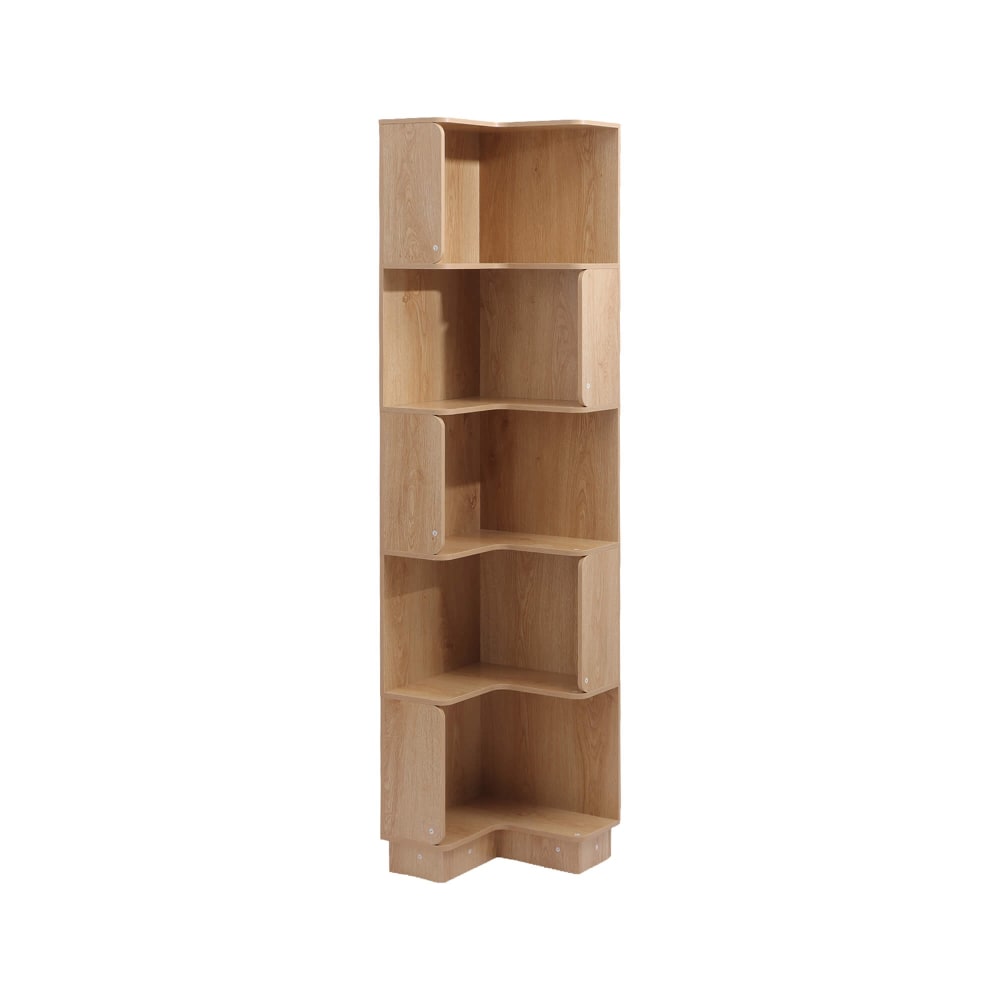 Bibliothèque 6 étagères en mdf bois clair 175x38,5x37,5 Bibliothèque 6 étagères en mdf bois clair 175x38,5x37,5
