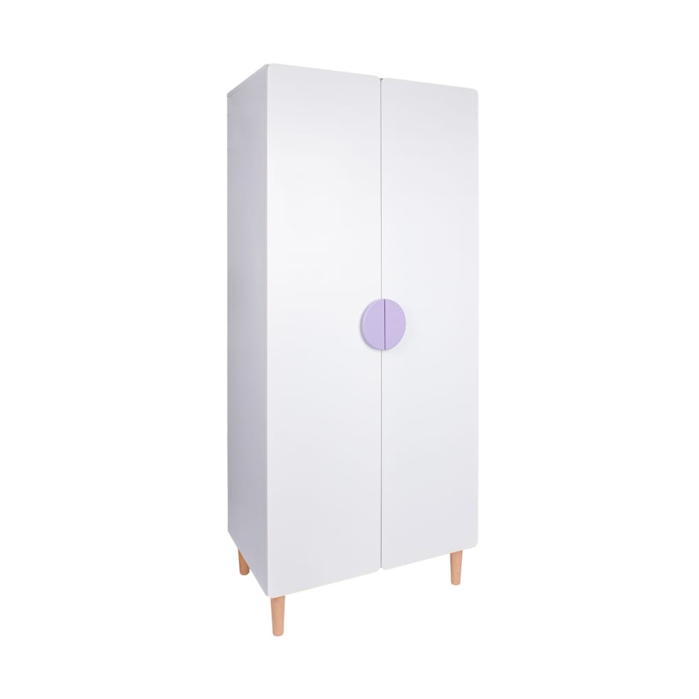 Armoire pour enfants en mdf pin blanc violet 175x80x50t Armoire pour enfants en mdf pin blanc violet 175x80x50t