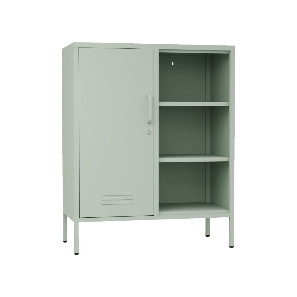 Meuble de rangement 6 étagères en acier vert 100x80x40 Meuble de rangement 6 étagères en acier vert 100x80x40