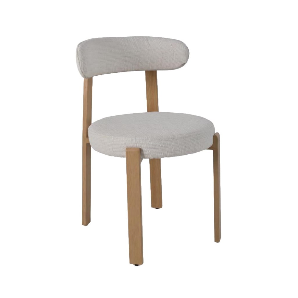 Ensemble de 2 chaises de salon en polyester acier beige 80x51x55 Ensemble de 2 chaises de salon en polyester acier beige 80x51x55