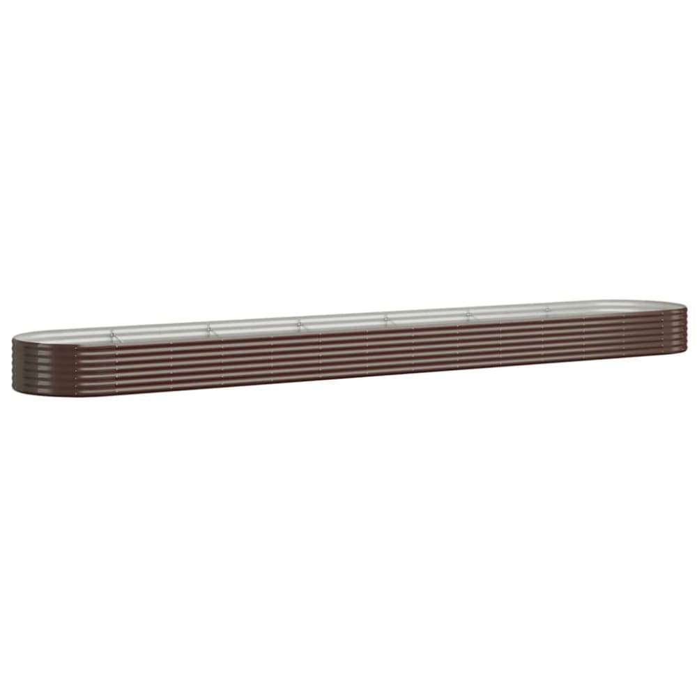 Jardinière bac lit surélevé marron 544 x 100 x 36 cm