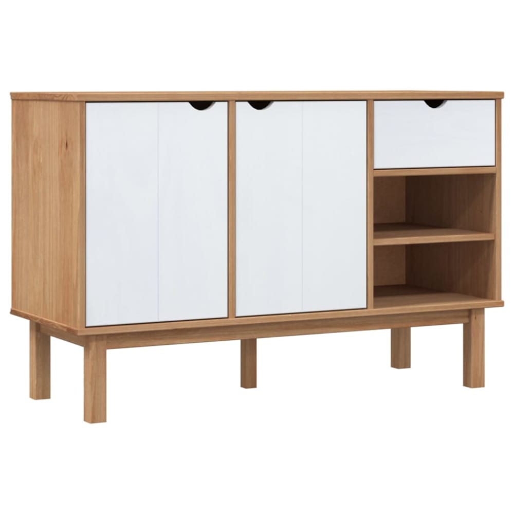 Bahut commode armoire bois blanche 114 x 43 x 73.5 cm Bahut commode armoire bois blanche 114 x 43 x 73.5 cm